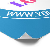 Nom du logo de votre entreprise Site Web Affiche p (Coin)