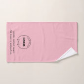 Nom du logo d'entreprise moderne rose simple (Serviette à main)