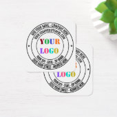 Nom du logo du texte personnalisé Adresse Site Web (Bureau)