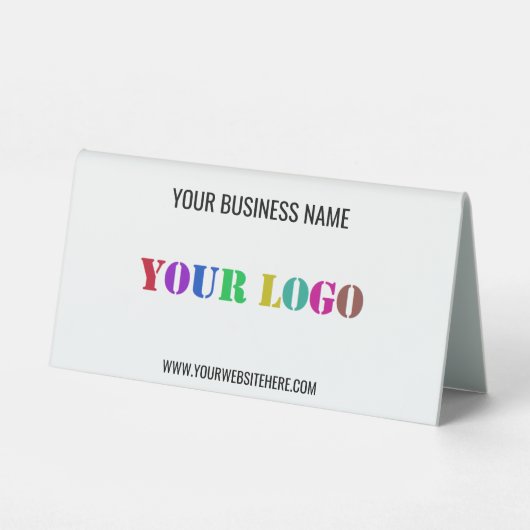 Nom du logo Info Table d'affaires Tente Signe (Verso)