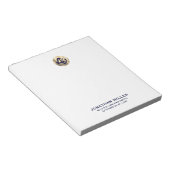 Nom du logo légal personnalisable Titre Bloc-notes (Incliné)