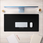 Nom du logo noir Société Instagram promotionnel<br><div class="desc">Logo personnalisé Purple Name Company Promotional Instagram Desk Mat avec un modèle simple et moderne avec votre logo d'entreprise,  photo ou image et tout texte personnalisé. Ajoutez votre nom,  votre site Web ou votre adresse de réseau social.</div>
