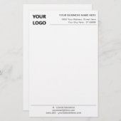 Nom du logo personnalisé Papier papeterie de burea (Devant / Derrière)