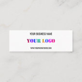 Nom du logo personnalisé Site Web Carte de visite (Dos)