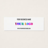 Nom du logo personnalisé Site Web Carte de visite  (Dos)