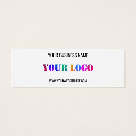 Nom du logo personnalisé Site Web Carte de visite  (Dos)