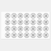 Nom du logo personnalisé Site Web Étiquette d'entr (Feuille)