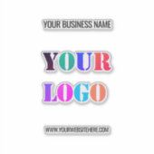 Nom du logo personnalisé Site Web Sticker personna (Devant)