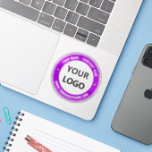 Nom du logo personnalisé Site Web Sticker promotio (Ordinateur portable avec iPhone)