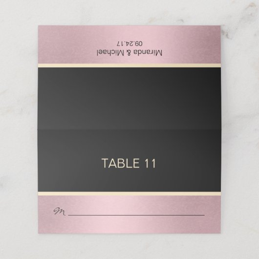 Nom du Mariage do-it-yourself personnalisé Cartes (Extérieur déplié)