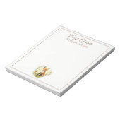 Nom du menu Aquarelle personnalisée Bloc-notes Fox (Tourné)