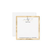 Nom du monogramme | À Partir Du Bureau De La Carte (Devant/Arrière en situation)