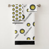 Nom du monogramme Basketball Orange sur Toit Bain  (En situation)