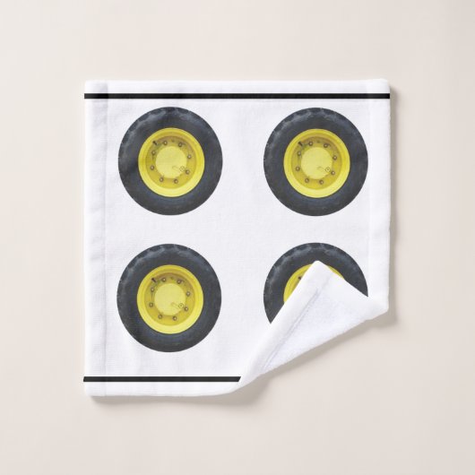 Nom du monogramme Basketball Orange sur Toit Bain  (Gant de toilette)