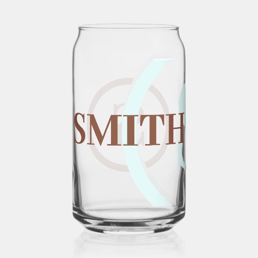 Nom du monogramme Brown bleu (Recto)