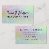 Nom du monogramme Carte de visite de pierre optiqu (Devant / Derrière)