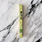 Nom du monogramme de citron vert jaune joueuse