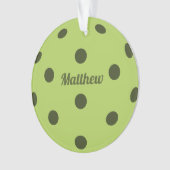 Nom du monogramme du joueur de basket-ball vert (devant)