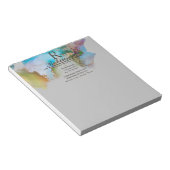 Nom du monogramme élégant Info Marbre Bloc-notes p (Incliné)