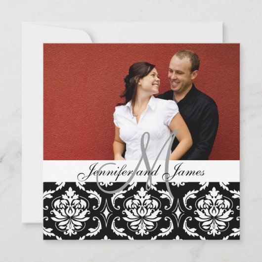 Nom du monogramme Faire-part de mariage Nom de la (Devant)