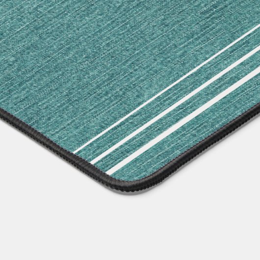 Nom du monogramme, impression de Denim Turquoise,  (Coin)