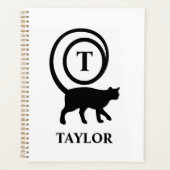 Nom du monogramme Kitty initial Chat Lover Blanc N (Devant)