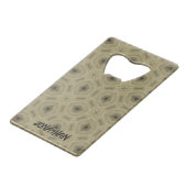 Nom du monogramme motif noir et beige | (Devant Angle)