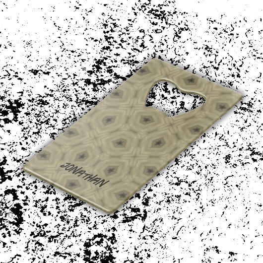 Nom du monogramme motif noir et beige |