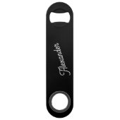 Nom du monogramme Noir moderne (Dos)