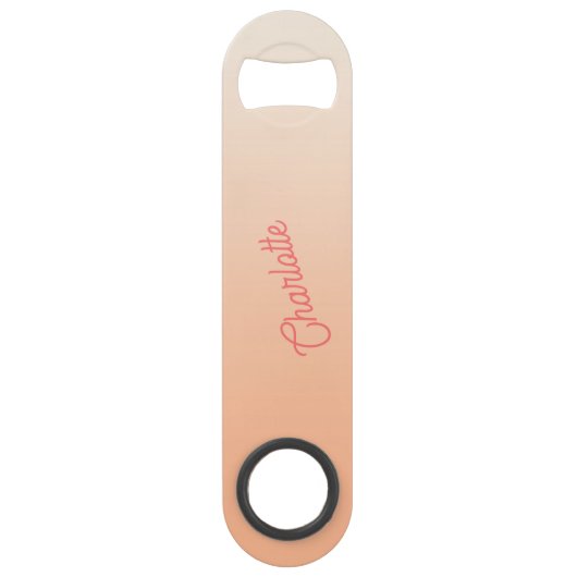 Nom du monogramme Peach moderne (Devant)