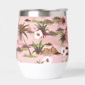 Nom du monogramme personnalisé de palmier floral t (Gauche)