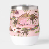 Nom du monogramme personnalisé de palmier floral t (Avant)