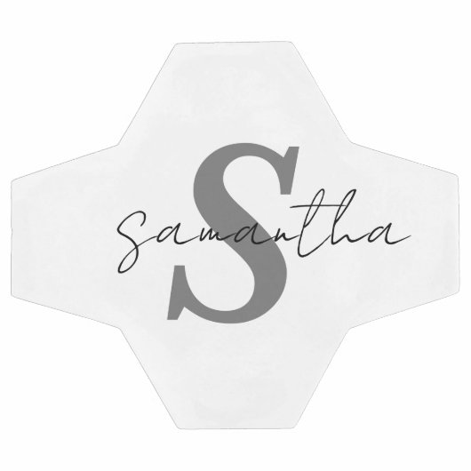 Nom du monogramme personnalisé initial (Plat)