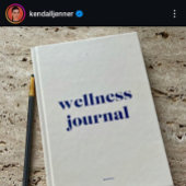 Nom du monogramme personnalisé Journal de bien-êtr