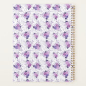 Nom du monogramme Purple rose Floral Baby Daily (Dos)