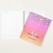 Nom du monogramme Rainbow Gold Stars (Devant avec enveloppe)