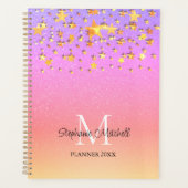 Nom du monogramme Rainbow Gold Stars (Devant)