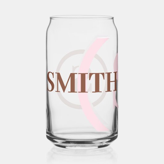 Nom du monogramme rose Brown (Recto)