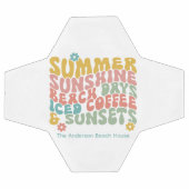 Nom du monogramme rose d'été Super (Plat)