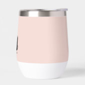 Nom du monogramme rose gras moderne (Gauche)