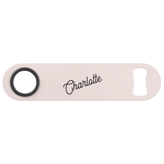 Nom du monogramme Rose rose vierge moderne (Devant (Horizontal))