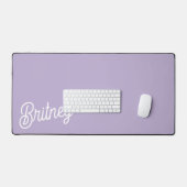 Nom du monogramme violet de lavande chic personnal (Clavier et souris)