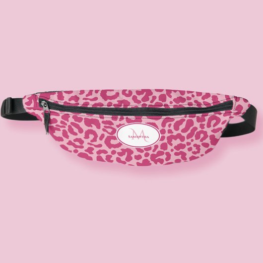 Nom du Motif animal Customisé Pink Girly Travel