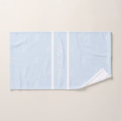 Nom du motif du monogramme blanc clair (Serviette à main)