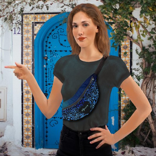 Nom du motif floral de Plutôt Bleu Ombre