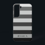 Nom du Motif Gris moderne<br><div class="desc">Modern Grey Stripes Nom Motif Samsung Galaxy S22 Coque.</div>