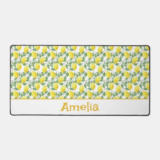 Nom du motif jaune citron vert mignon (Recto)