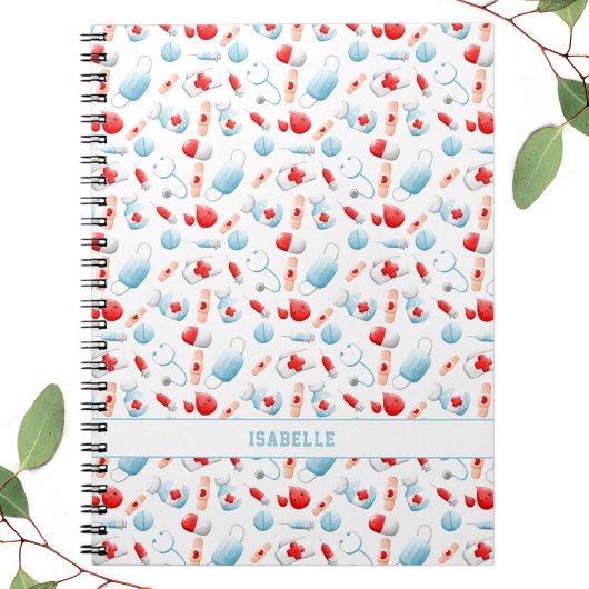 Nom du Motif Médicale Carnet Monogramme