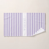 Nom du Motif Moderne Purple Stripes (Serviette à main)