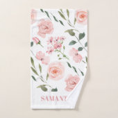 Nom du Motif rose (Serviette à main)